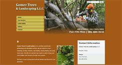 Desktop Screenshot of gomeztreesandlandscaping.com